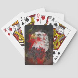 Absract Spirit Of Eagle Playing Cards