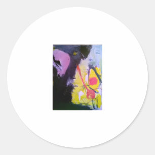 Absrtact Painting Jeff Hankamer Artjunkhaus Art Classic Round Sticker