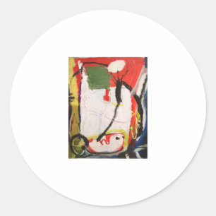 Absrtact Painting Jeff Hankamer Artjunkhaus Art Classic Round Sticker