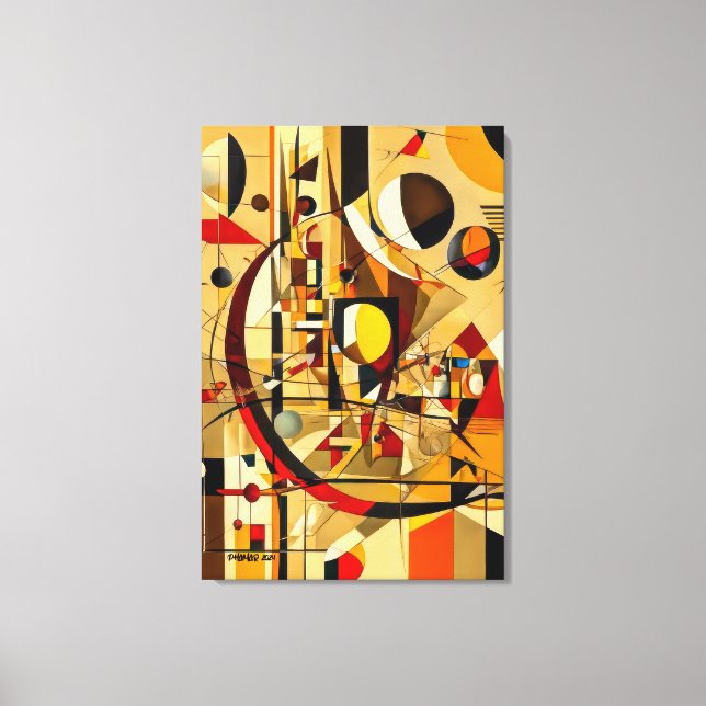 ABSTR_24-026, Geometric, Cubism  Canvas Print (Front)