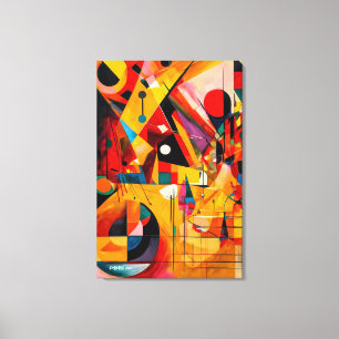 ABSTR_24-028, Geometric, Cubism  Canvas Print