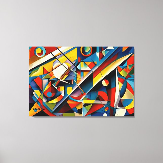 ABSTR_24-050, Abstract Gallery Art Canvas Print (Front)