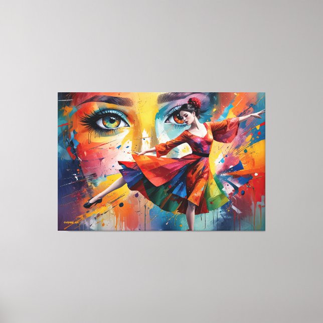 ABSTR_25-041 Abstract Art Canvas Print (Front)