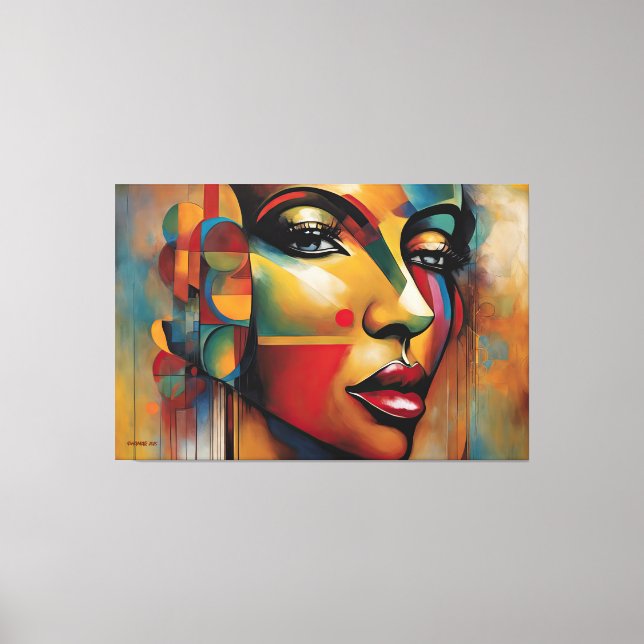 ABSTR_25-043 Abstract Art Canvas Print (Front)