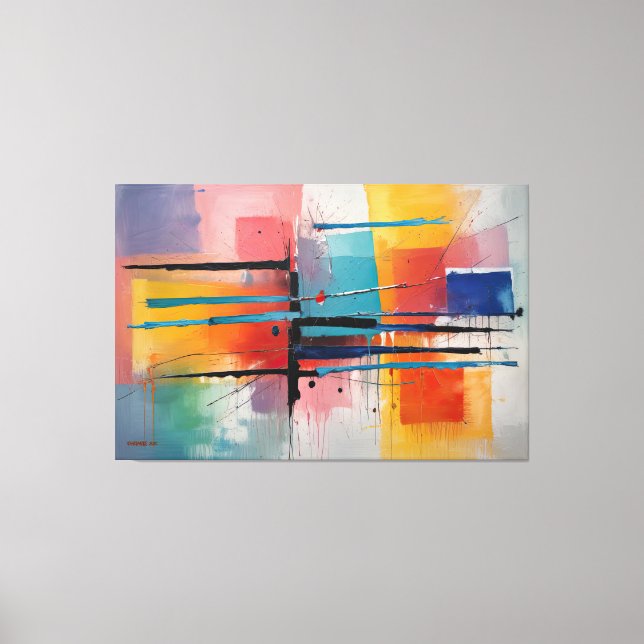 ABSTR_25-049 Abstract Art Canvas Print (Front)