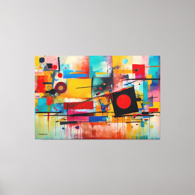 ABSTR_25-051 Abstract Art Canvas Print (Front)