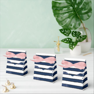 Abstrack navy Stripes Seamless Favour Box