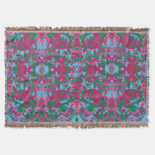 Abstrack Tropical Exclusive Pattern Throw Blanket