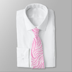 Abstract 011211 - Pink on White Tie