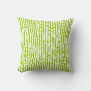 Abstract 020712 - White on Martian Green Cushion