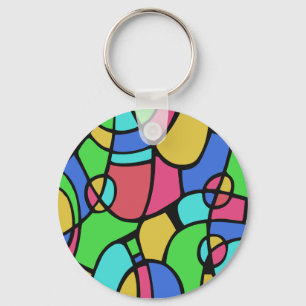 Abstract 02 key ring