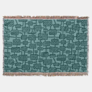 Abstract 041113 - Shades of Green 03 Throw Blanket