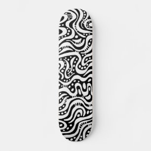 Abstract 041211v2 - White on Black Skateboard