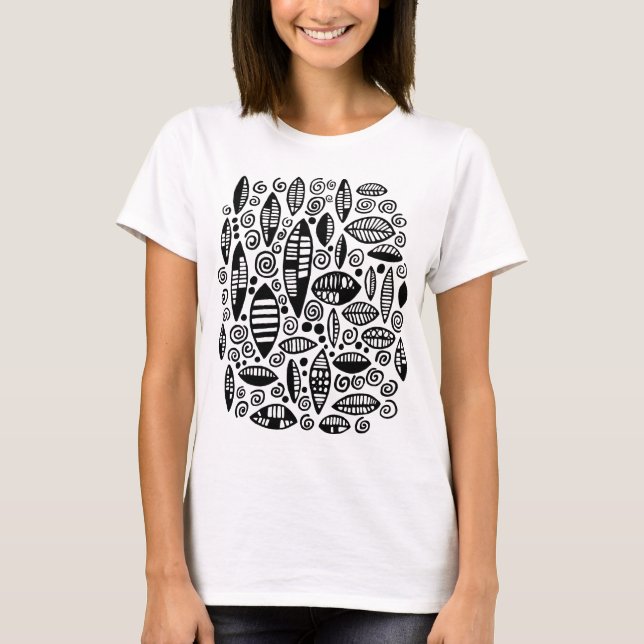 Abstract 100813 - Black T-Shirt (Front)