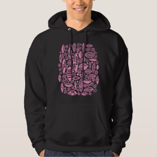 Abstract 100813 - Pink Hoodie