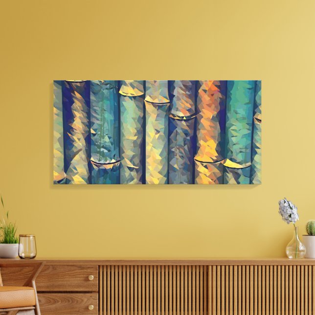 Abstract 14072 canvas print (Insitu(LivingRoom))