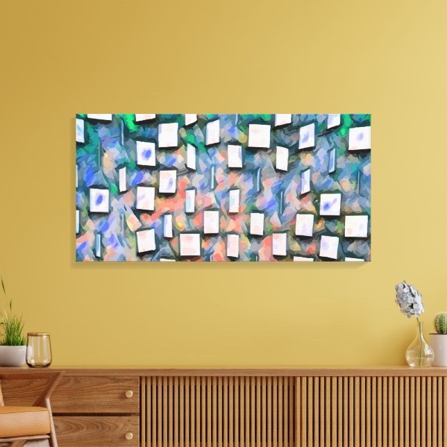Abstract 14103 canvas print (Insitu(LivingRoom))