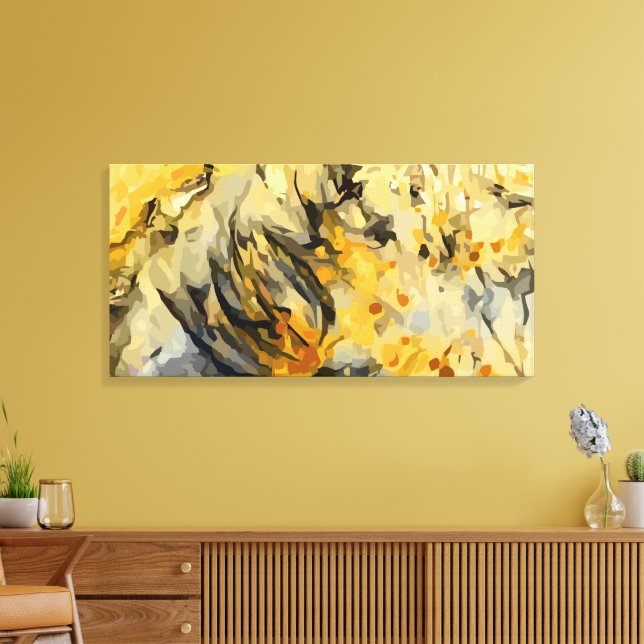 Abstract 14134 canvas print (Insitu(LivingRoom))