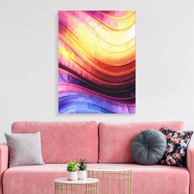 Abstract 14321 canvas print (Insitu(LivingRoom))
