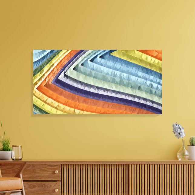 Abstract 14331 canvas print (Insitu(LivingRoom))