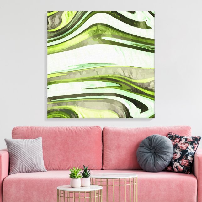 Abstract 14466 canvas print (Insitu(LivingRoom))