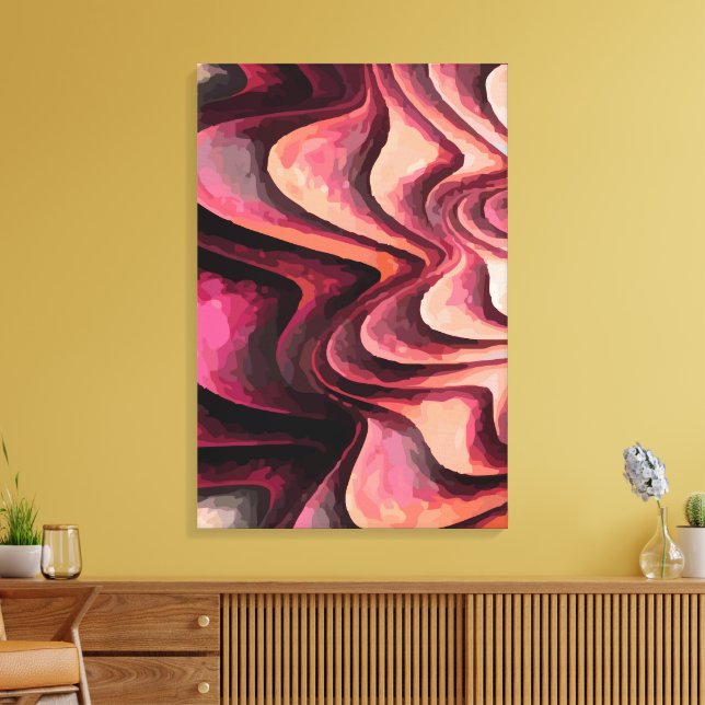 Abstract 14575 canvas print (Insitu(LivingRoom))