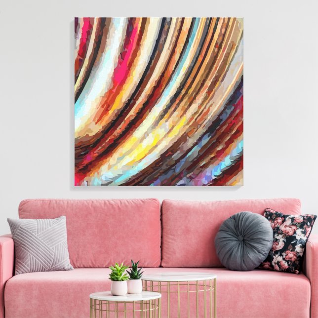 Abstract 14593 canvas print (Insitu(LivingRoom))