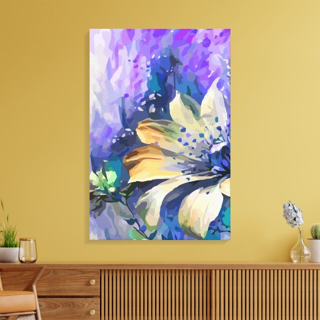 Abstract 14636 canvas print (Insitu(LivingRoom))