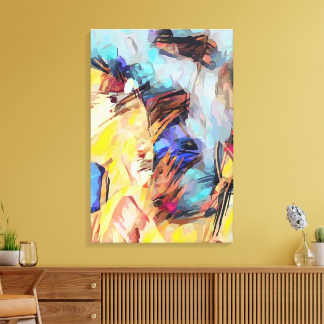 Abstract 14663 canvas print (Insitu(LivingRoom))