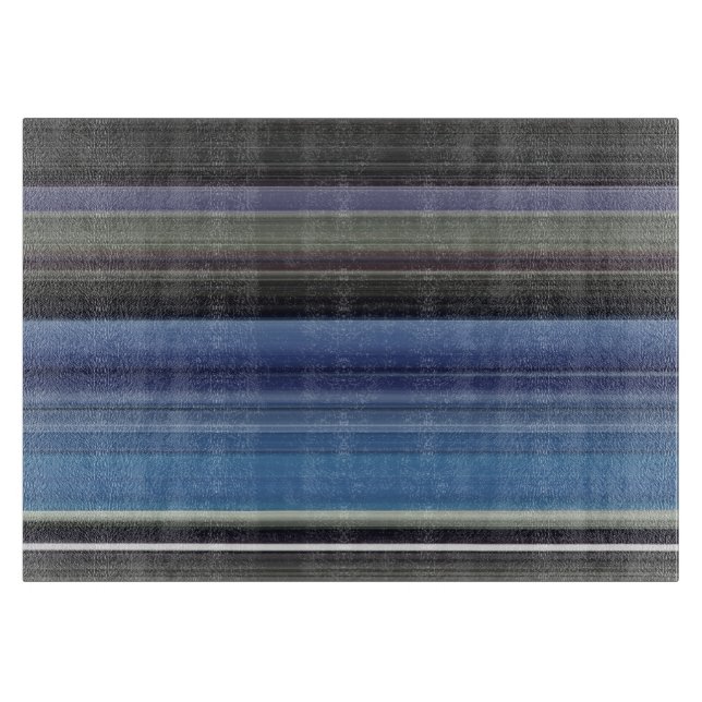 Abstract #1: Blue and gray Cutting Board (Front)