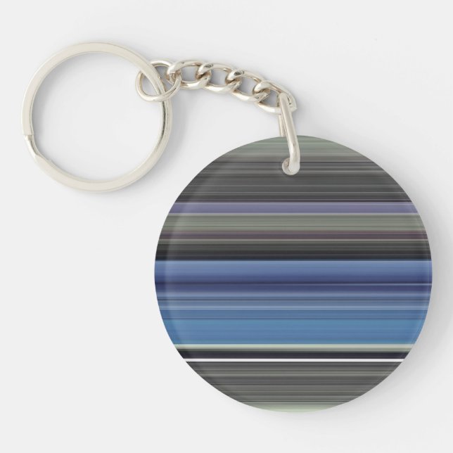 Abstract #1: Blue and gray Key Ring (Front)