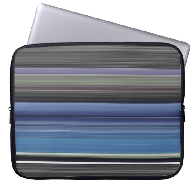 Abstract #1: Blue and gray Laptop Sleeve (Front)