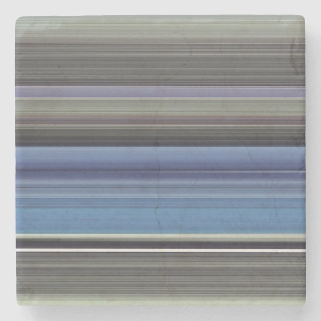 Abstract #1: Blue and gray Stone Coaster (Front)