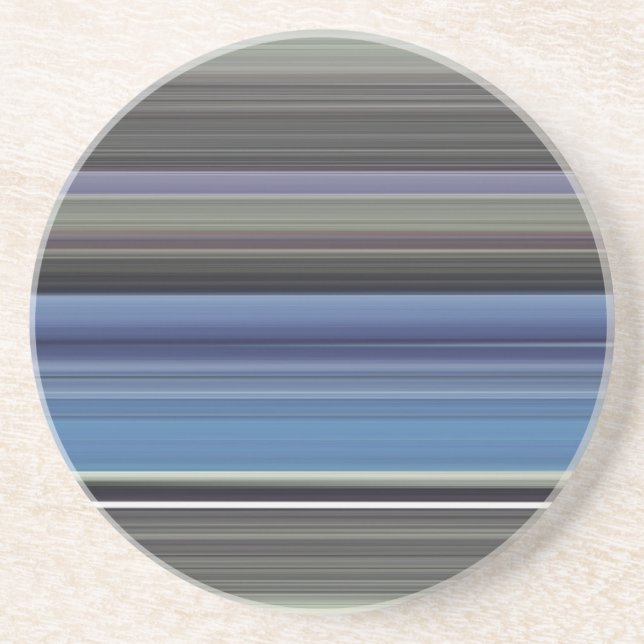 Abstract #1: Blue and grey Coaster (Front)