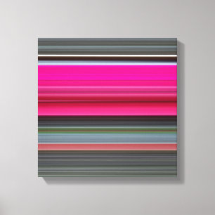 Abstract #1: Cerise and grey Canvas Print