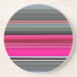 Abstract #1: Cerise and grey Coaster
