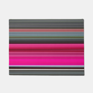 Abstract #1: Cerise and grey Doormat