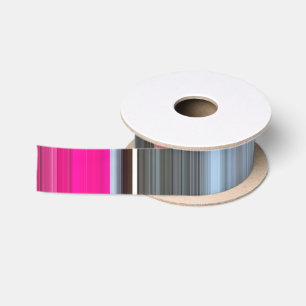 Abstract #1: Cerise and grey Satin Ribbon