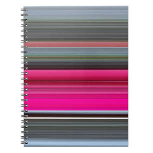 Abstract #1: Cerise and grey Spiral Notebook