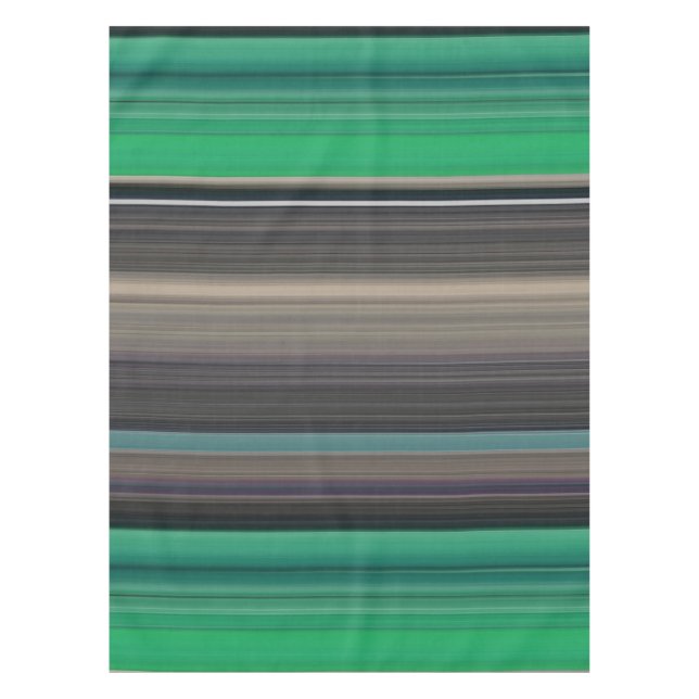 Abstract #1: Green and gray Tablecloth (Front)