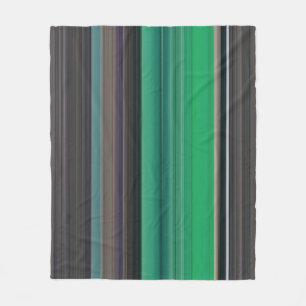 Abstract #1: Green and grey Fleece Blanket
