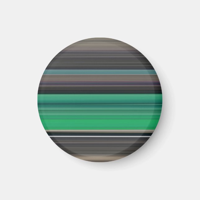 Abstract #1: Green and grey Magnet (Front)