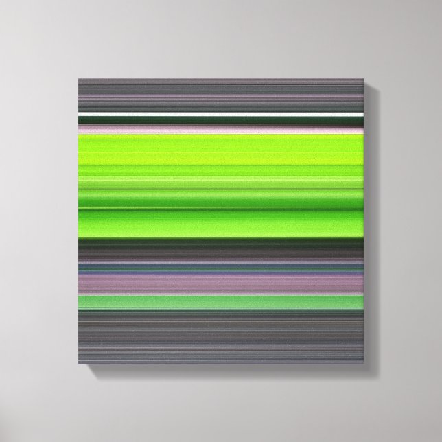 Abstract #1: Lime and gray Canvas Print (Front)