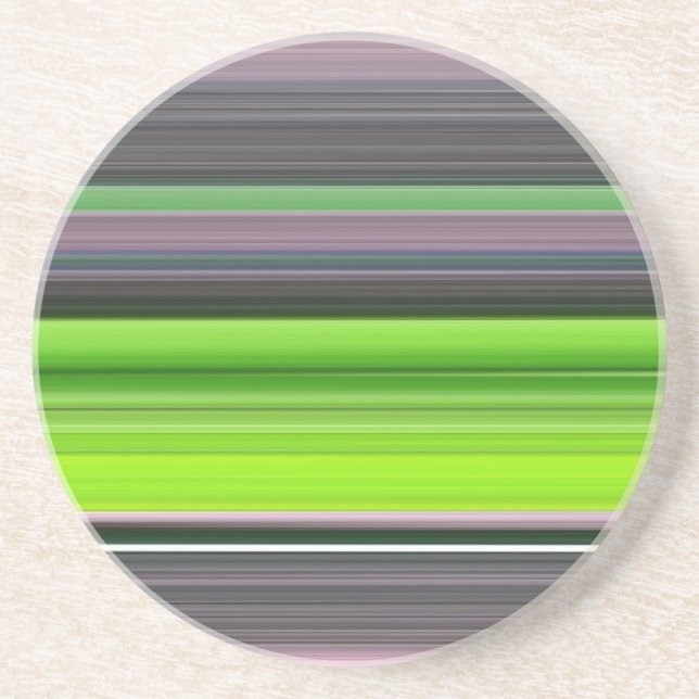 Abstract #1: Lime and grey Coaster (Front)