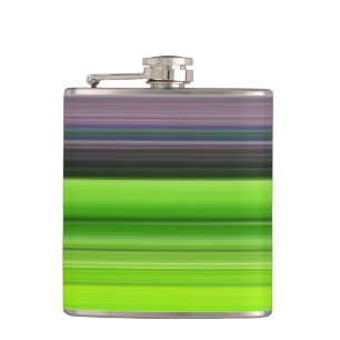 Abstract #1: Lime and grey Hip Flask