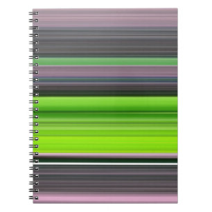 Abstract #1: Lime and grey Spiral Notebook