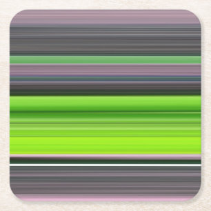 Abstract #1: Lime and grey Square Paper Coaster