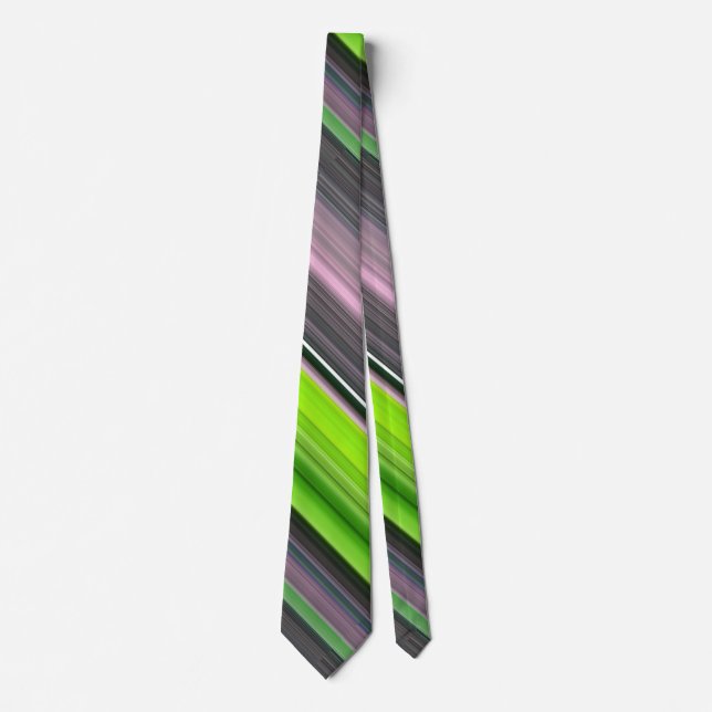 Abstract #1: Lime and grey Tie (Front)