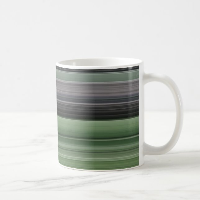 Abstract #1: Olive green and gray Coffee Mug (Right)