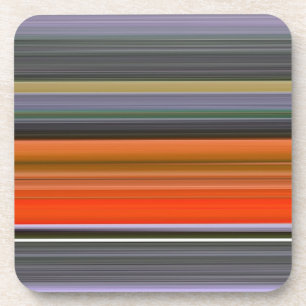 Abstract #1: Orange and grey Coaster